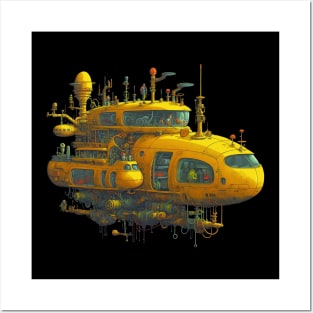 Steampunk Yellow Submarine Posters and Art